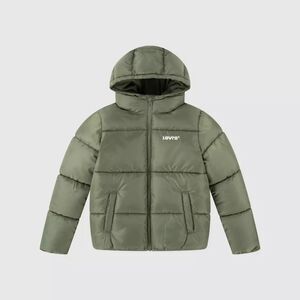 Boys Large 12-13 NWT Levi Strauss Co Heavyweight Puffer Jacket Hooded Green